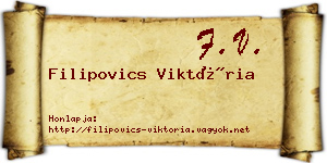 Filipovics Viktória névjegykártya